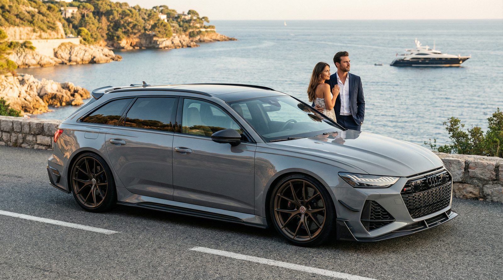 黑丝奥迪RS6旅行车视频